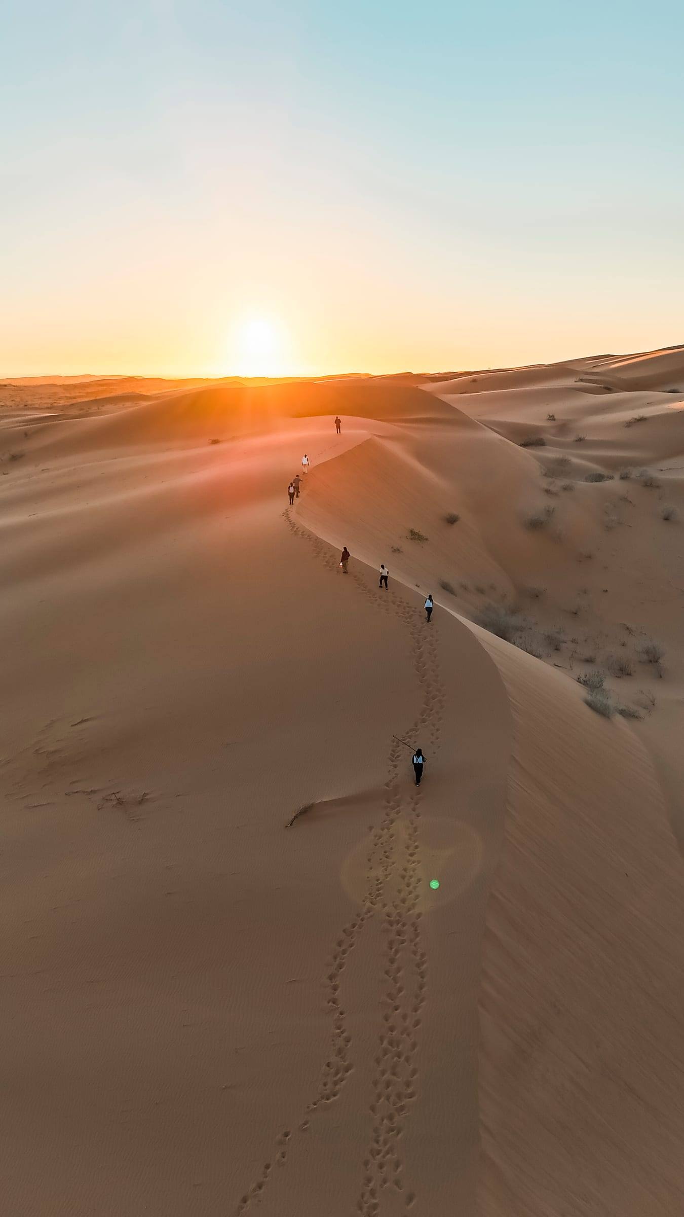 The hike to the dunes of the Gran Desierto de Altar